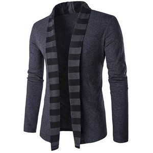 Sweater ~ 2 Open Front Pockets ~ Gray & Black